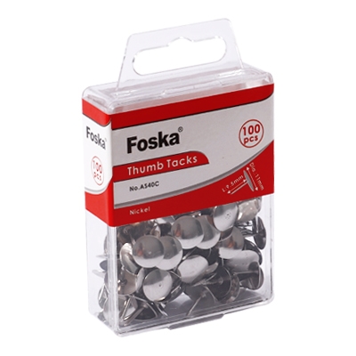 Thumbtacks Packaged in a Plastic Box