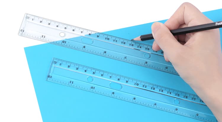 Clean & Transparent Plastic Ruler