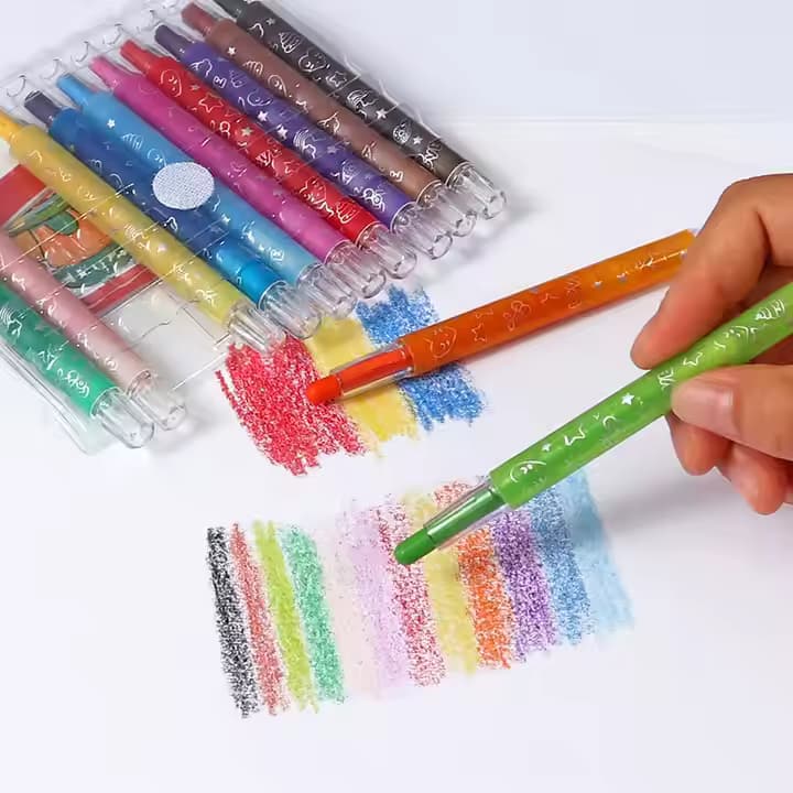 12 Colors Twistable Crayons