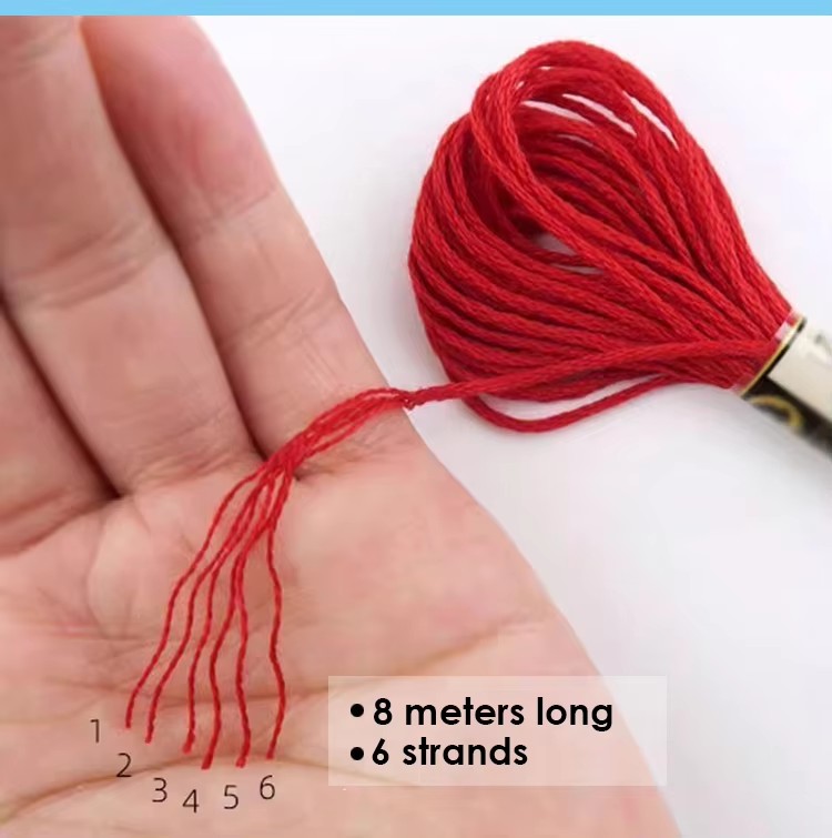 Cotton Sewing Skeins Cross Stitch Embroidery Thread