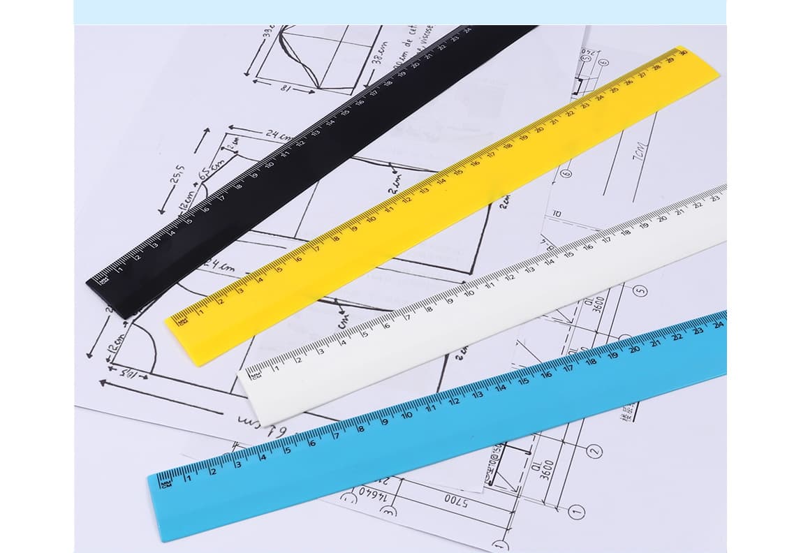 Wide Application Plastic Ruler