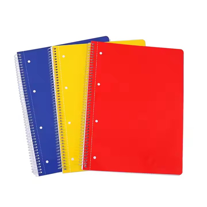 color spiral notebook