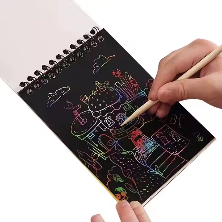 Creative Scratch art notebook