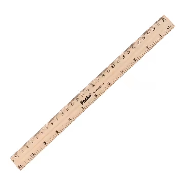 30cm wooden ruler