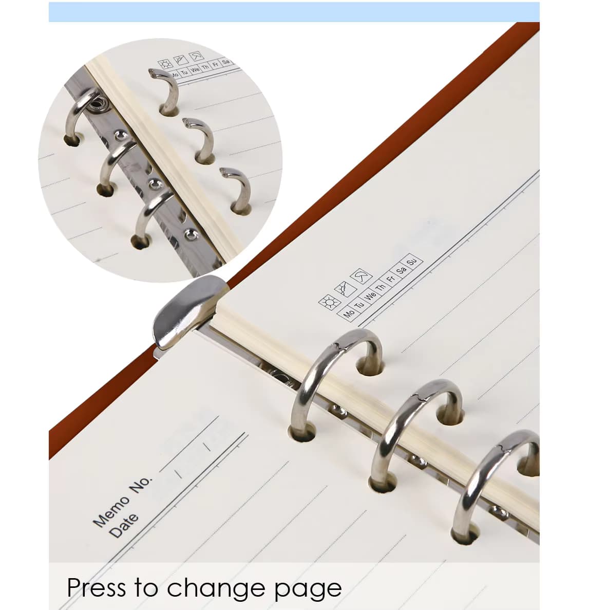 Easy Change Page Notebook