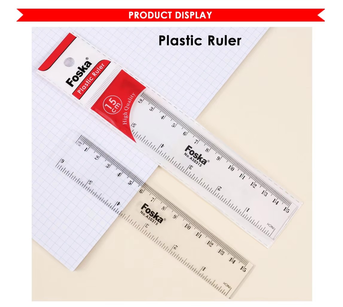 Transparent 15cm Scale Ruler