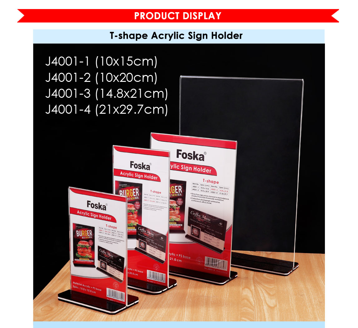 Acrylic sign holder Acrylic sign holder