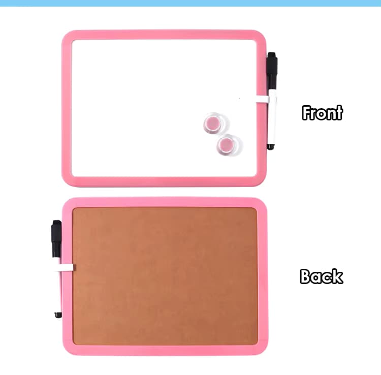 Double side desktop magnetic whiteboard