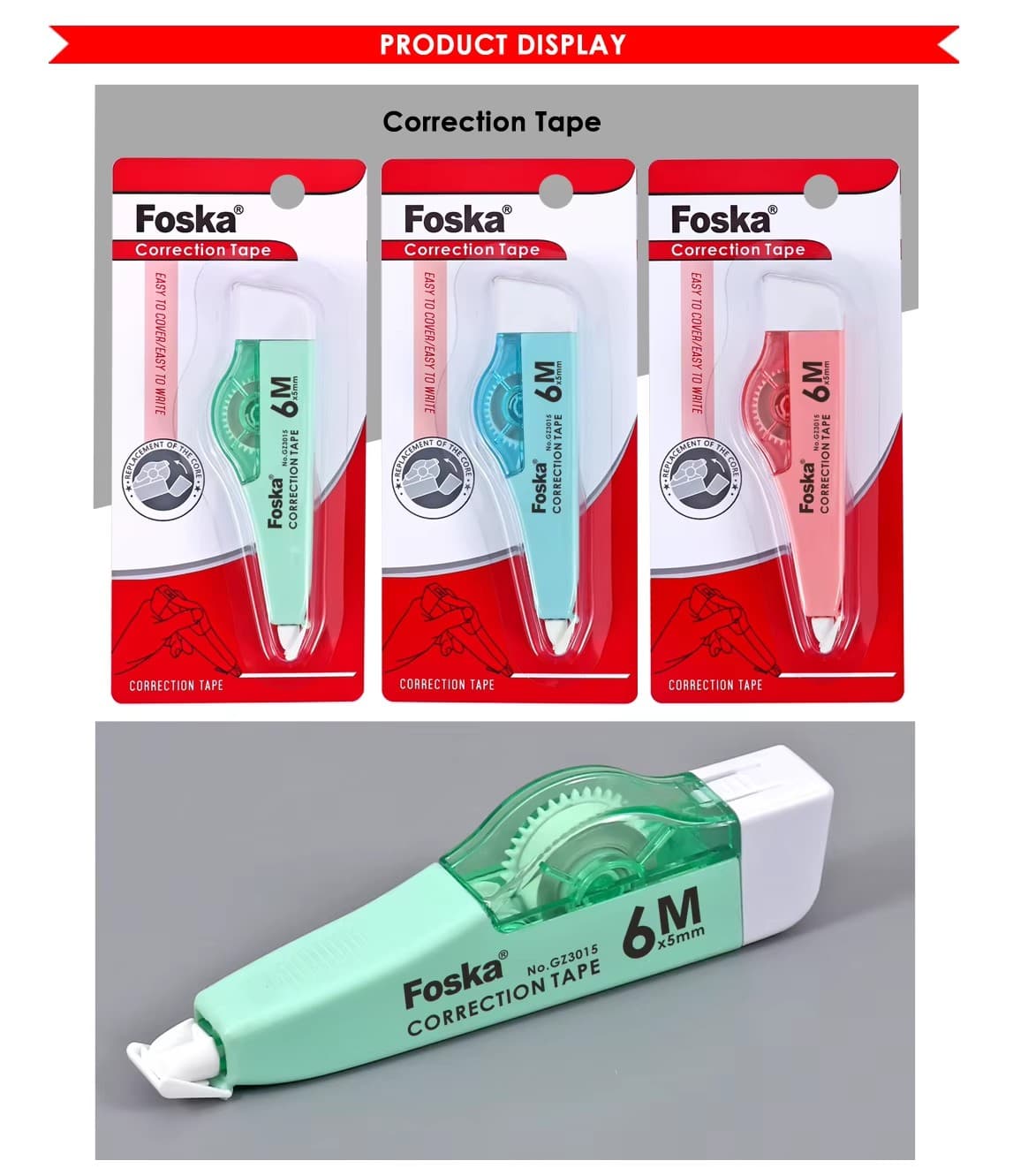 plastic correction tape