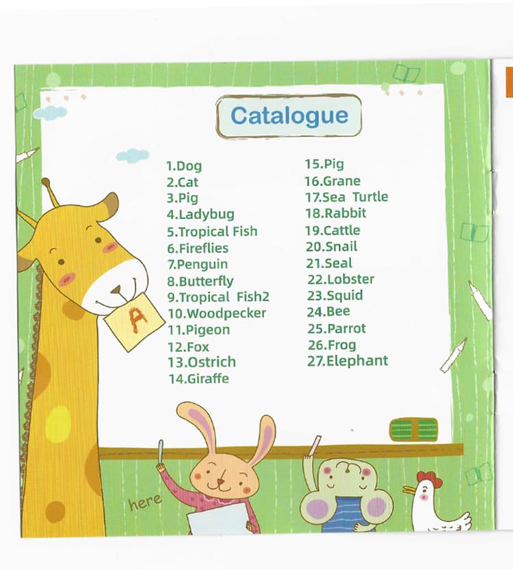 Cartoon Animal Colorful Origami