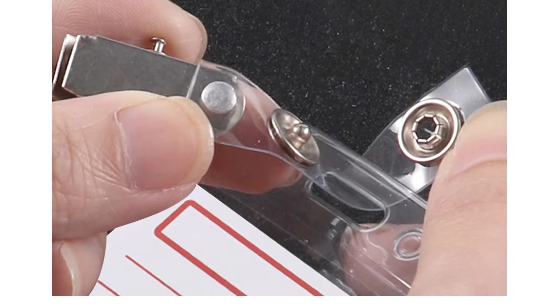 Clear Plastic Name Badge
