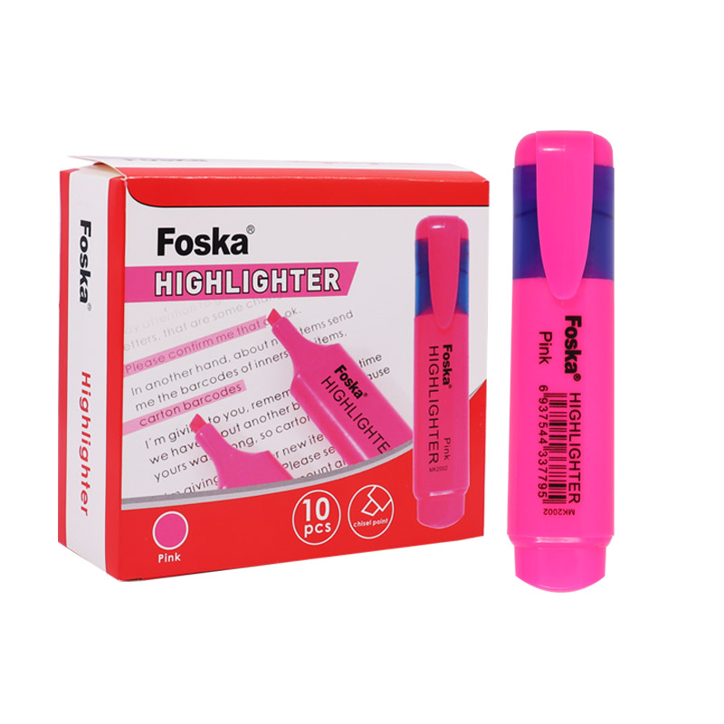 pink highlighter pen