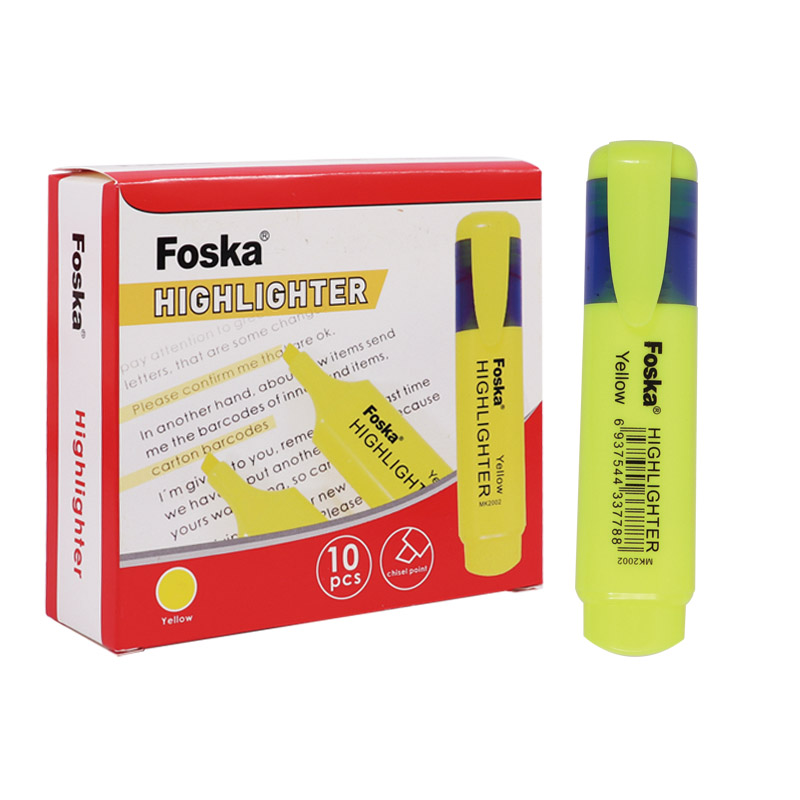 yellow highlighter pen