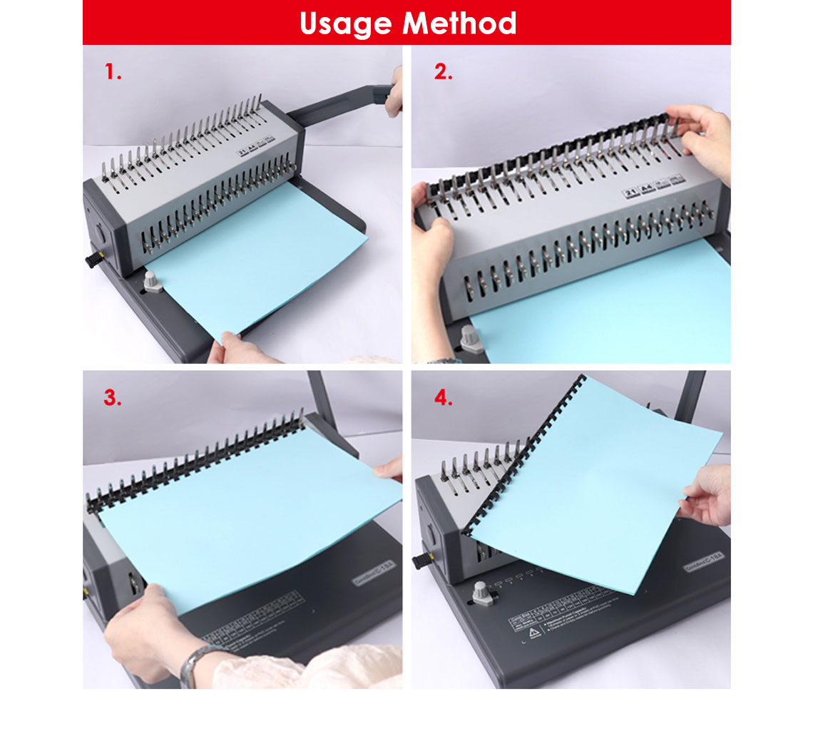 21 selectable punch pins Binding Machine