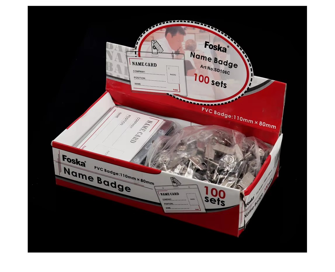Clear PVC Name Badge