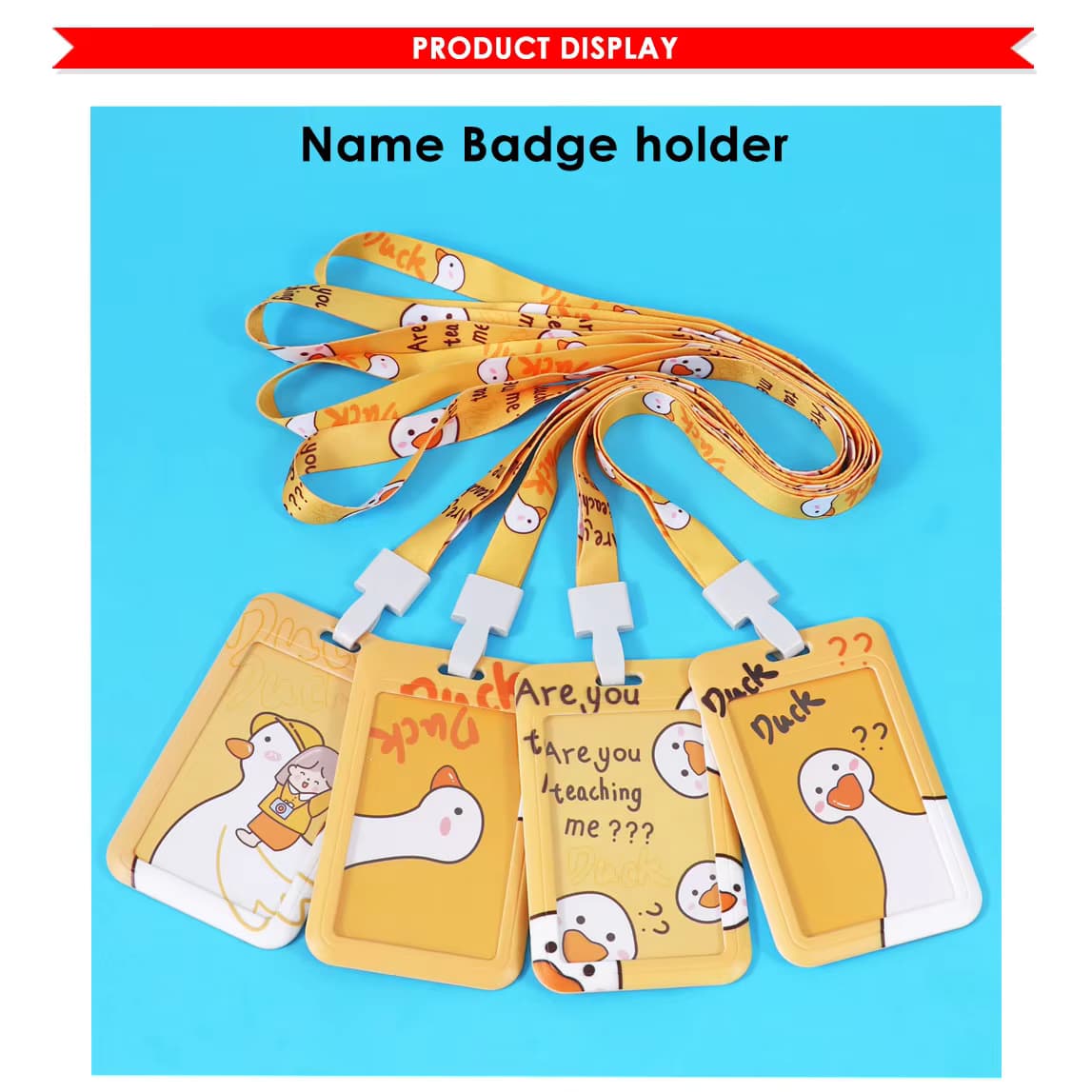 Kawaii Name Card Badge