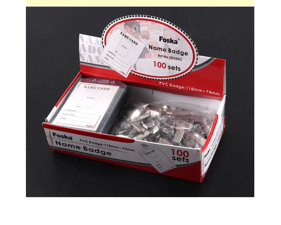 Name Tag Badge with Clip