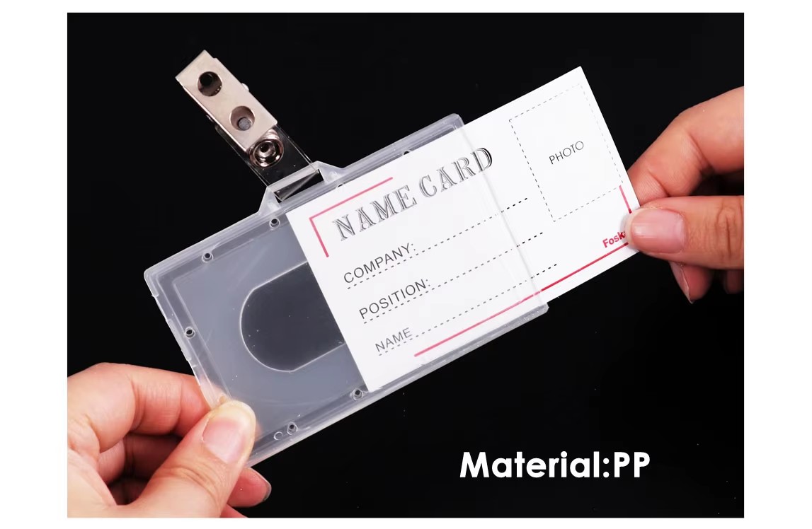 Hard PP Name Badge 