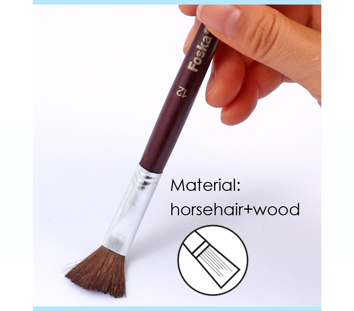 wooden handle brush set