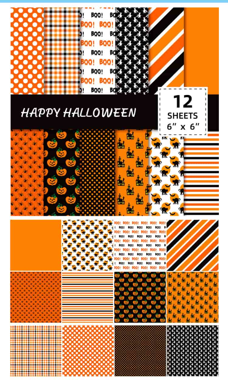 Halloween Scrapbook Paper