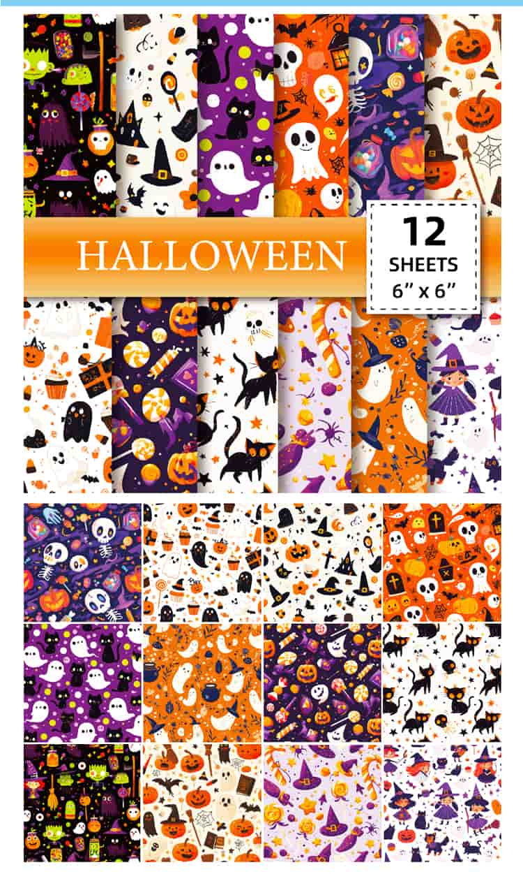 Cute Halloween Scrapbook Paper
