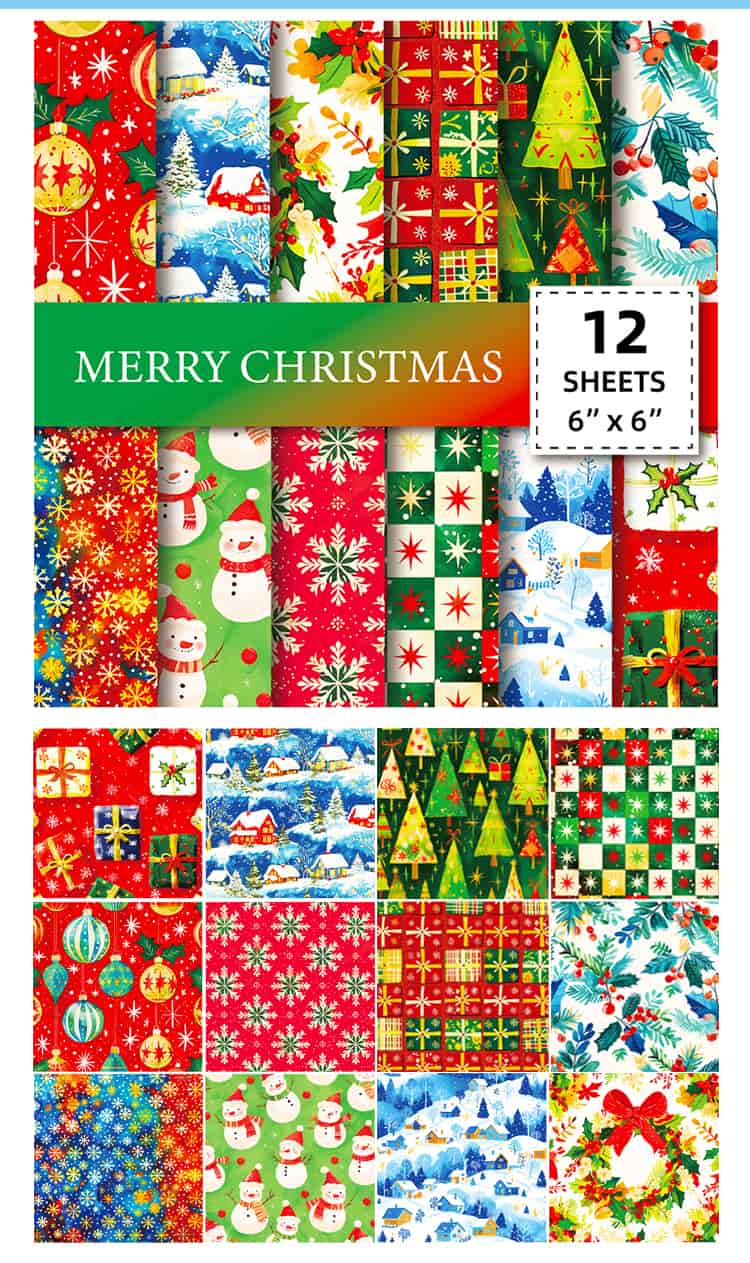 Christmas Scrapbook Paper
