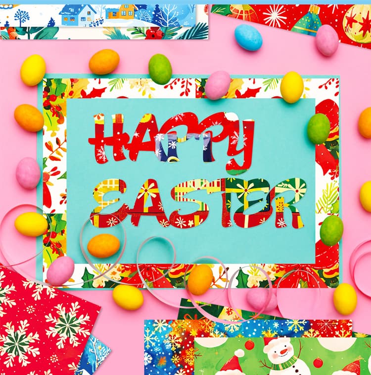 Beautiful Christmas Scrapbook Paper