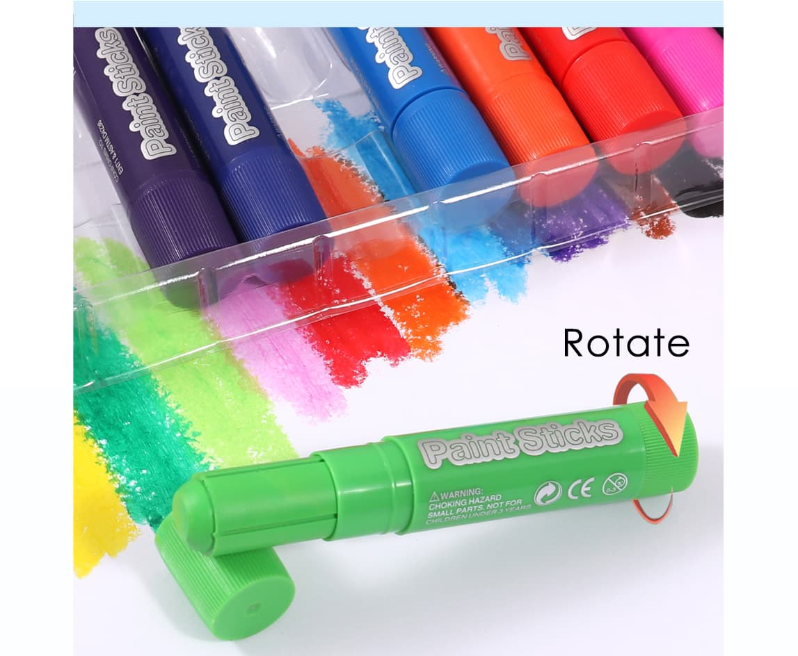 6 metallic paint sticks