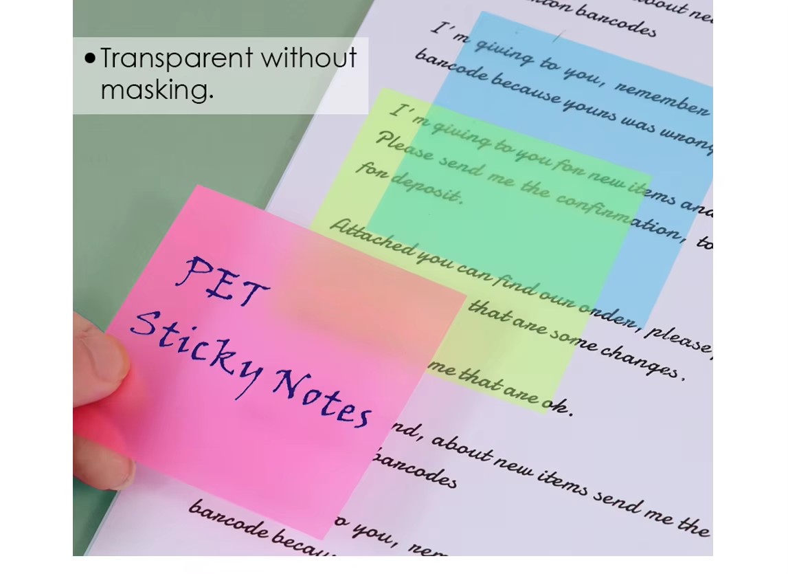 Plastic Sticky Notes