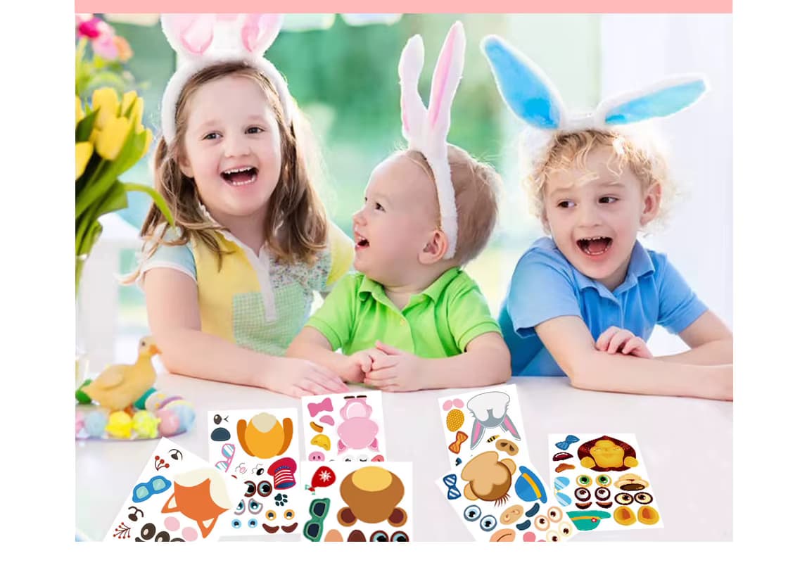 Lovely Animal Face Sticker Sheets