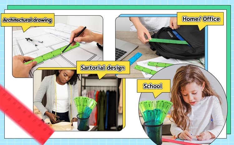 Widely Applicable Flexible Combo Ruler Set