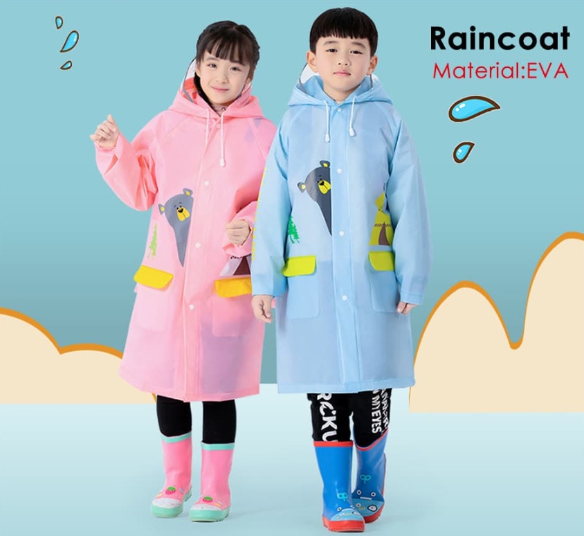 Por que devemos escolher capas de chuva de EVA para crianças?