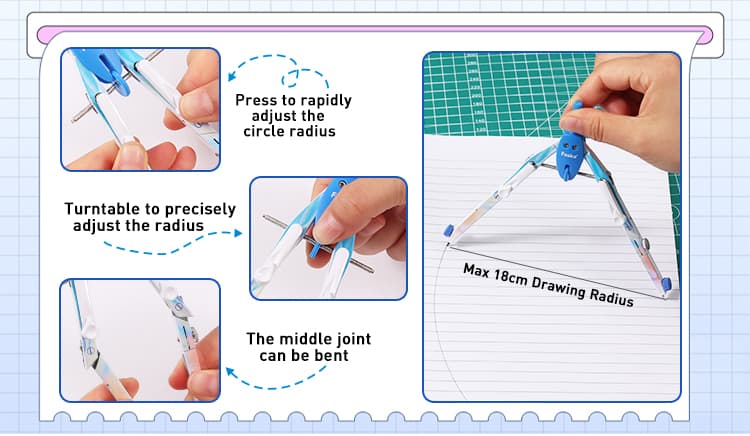 Compass divider set for kids