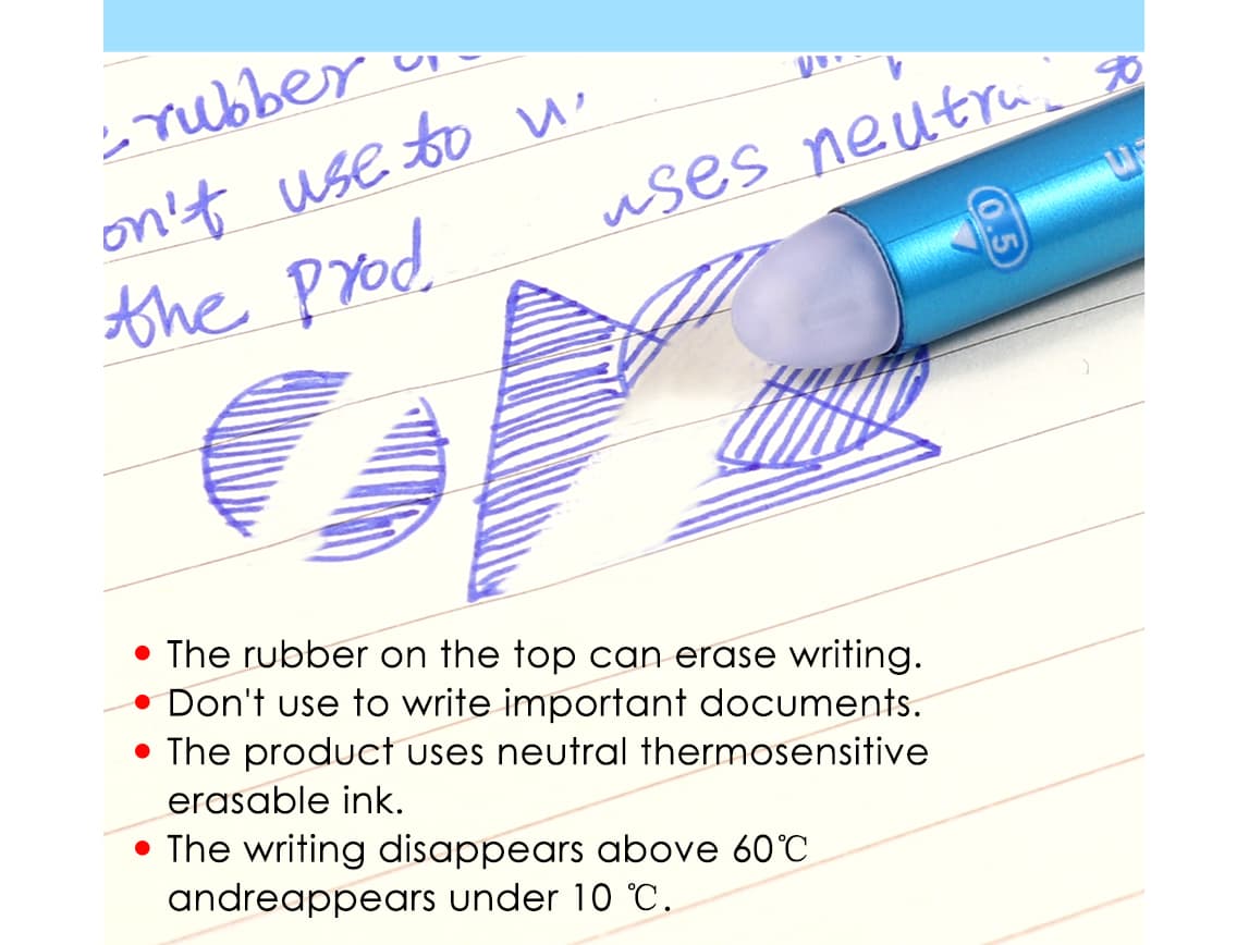 Blue Color Erasable Gel Pen Blue Color Erasable Gel Pen