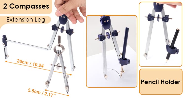 Math Compass Divider Set Math Compass Divider Set