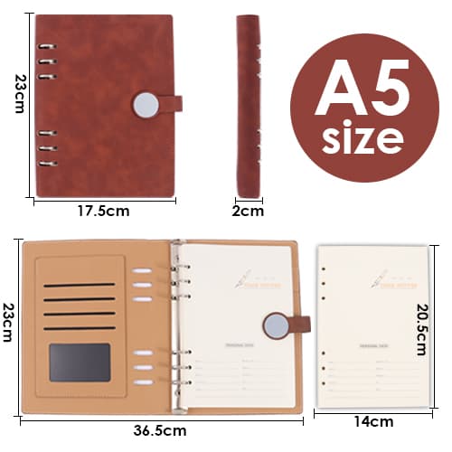 Multifunctional A5 Binder Portfolio