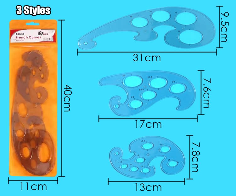 Transparent French Curve