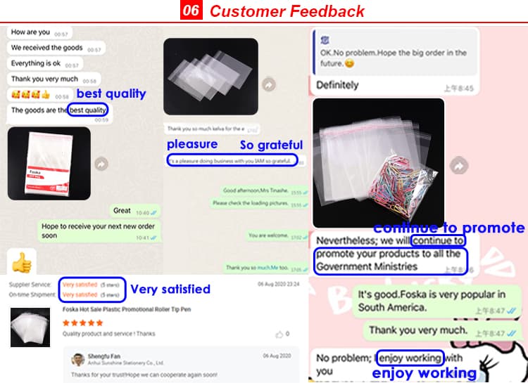 Feedback for OPP Bag