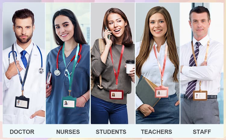 PU Badge Holder for Office