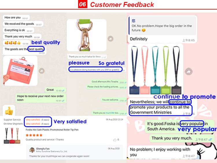 Feedback for PU Badge Holder