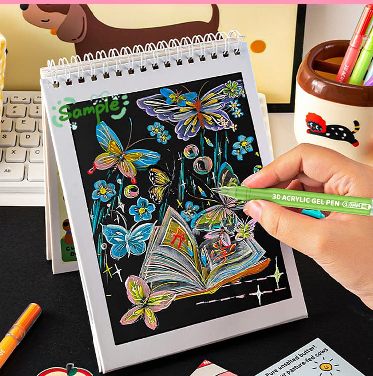 12 colors acrylic marker