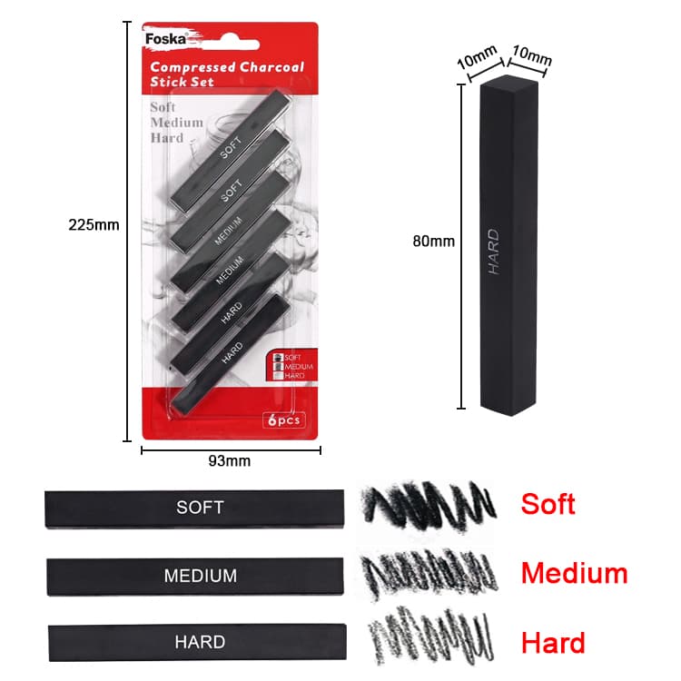 Foska Compressed Charcoal Stick