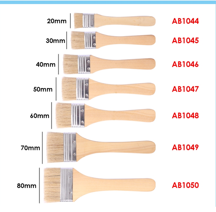 Bristle Artist Brush with wood Handle