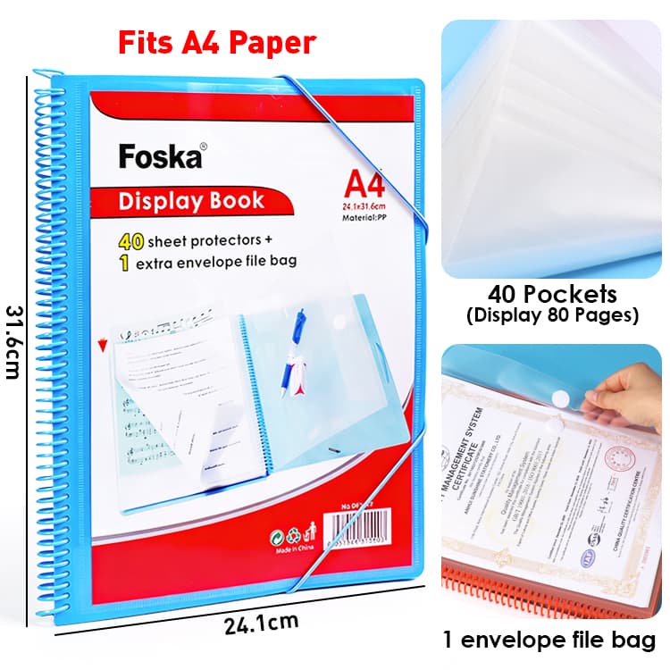 Colored Plastic Display book