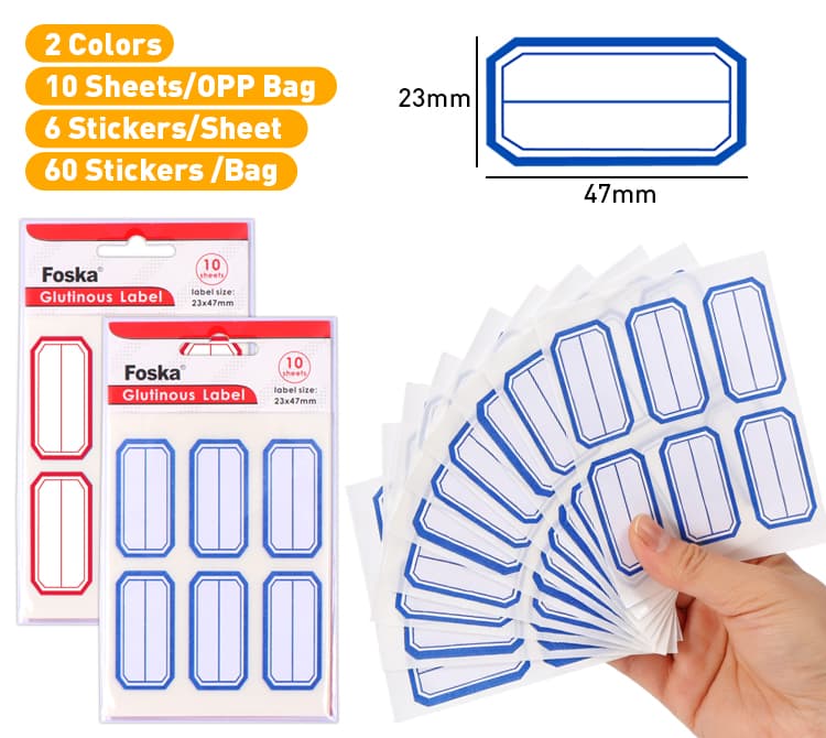 Assorted Colors Glutinous label Assorted Colors Glutinous label