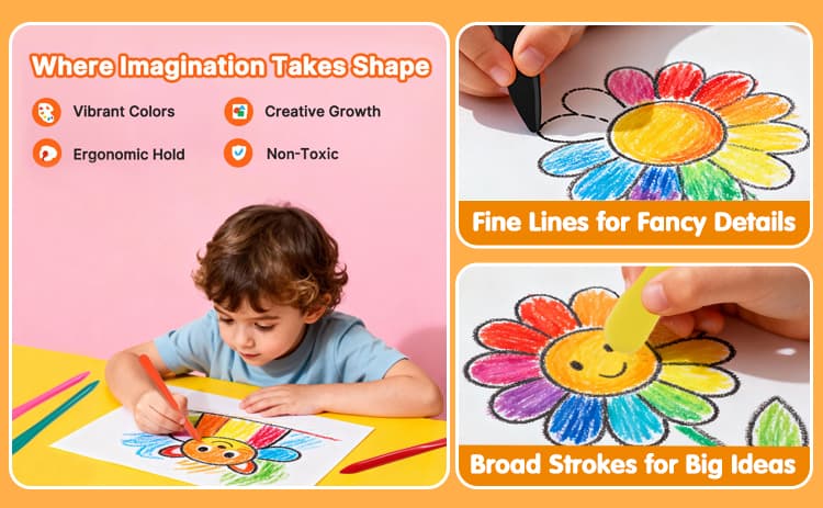Plastic Crayon for Art Creation