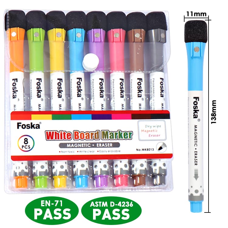 8 Pack Low Odor Magnetic whiteboard marker