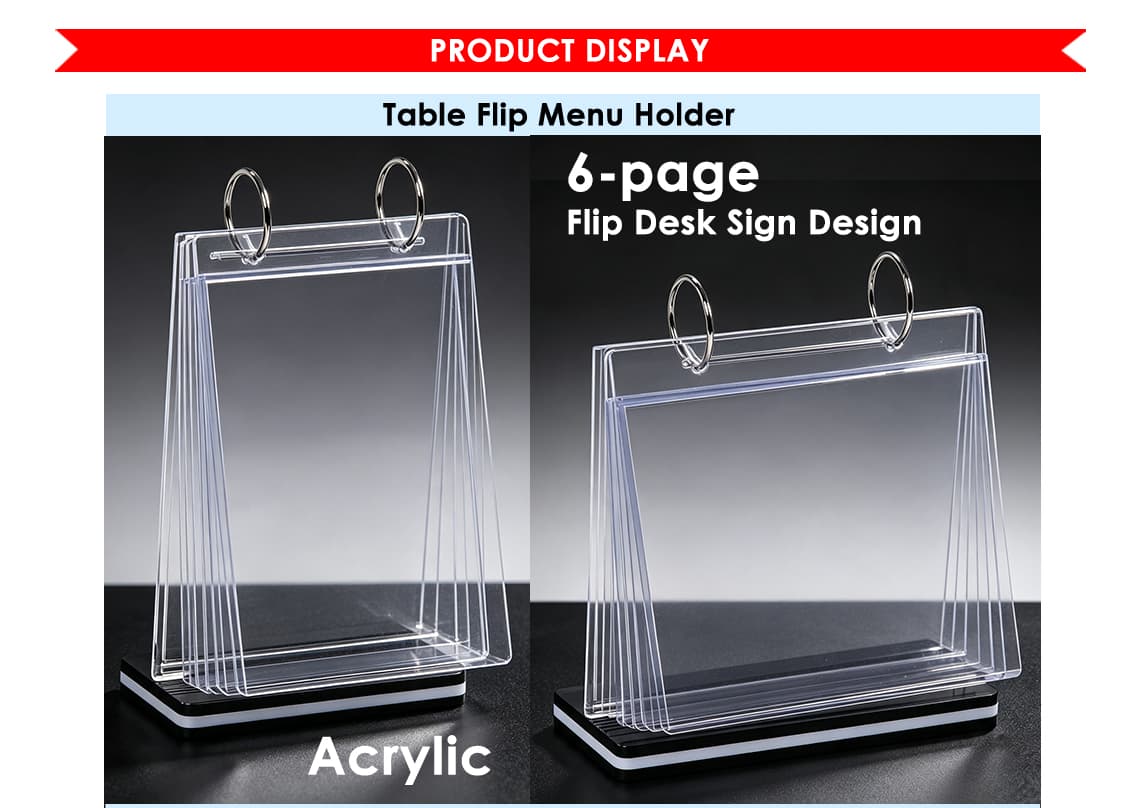 Table Flip Menu Holder Table Flip Menu Holder