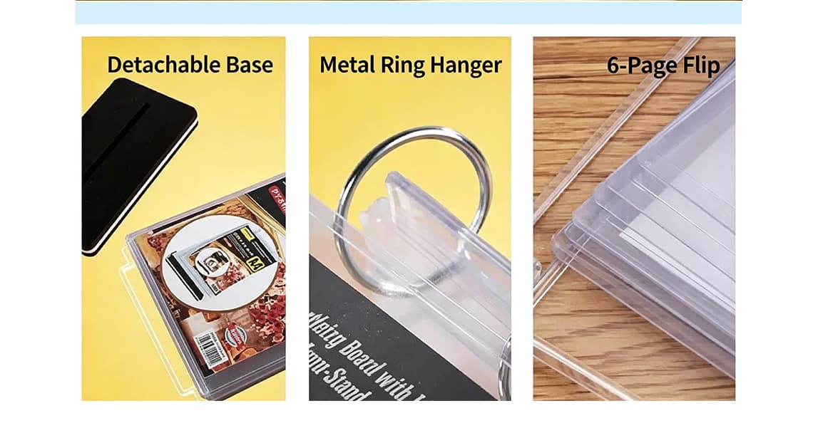 Foska Table Flip Menu Holder Foska Table Flip Menu Holder